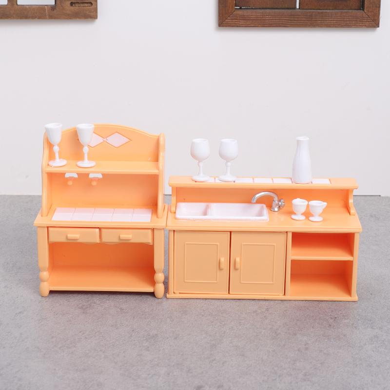 Dollhouse Furniture Set - (.) 1 Zestaw Mebli Kuchennych do
