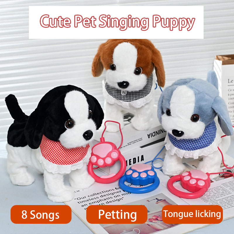Kids Toys Dog - Pull String Electric Puppy Soft Plush