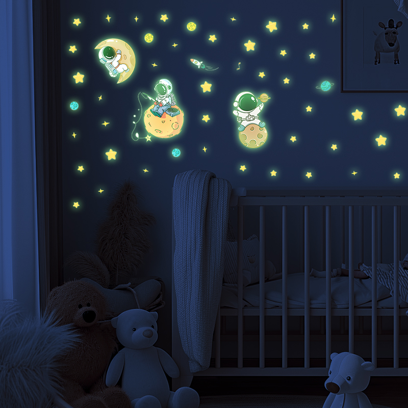 Glow In Dark Stars - Naklejki z motywem świecąca naklejka na