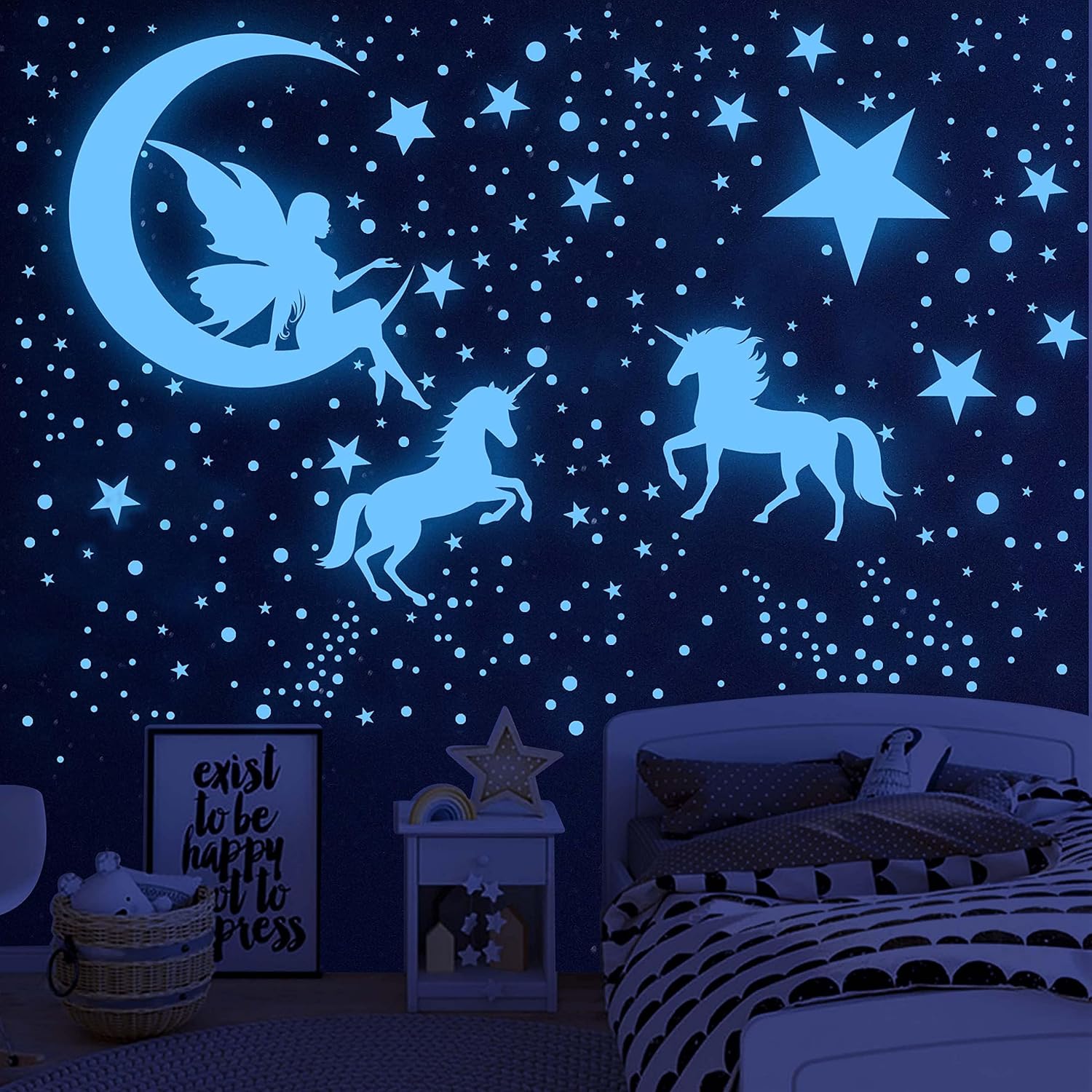 Glow In Dark Stars - Gwiazdki Świecące w Ciemności na Sufit,
