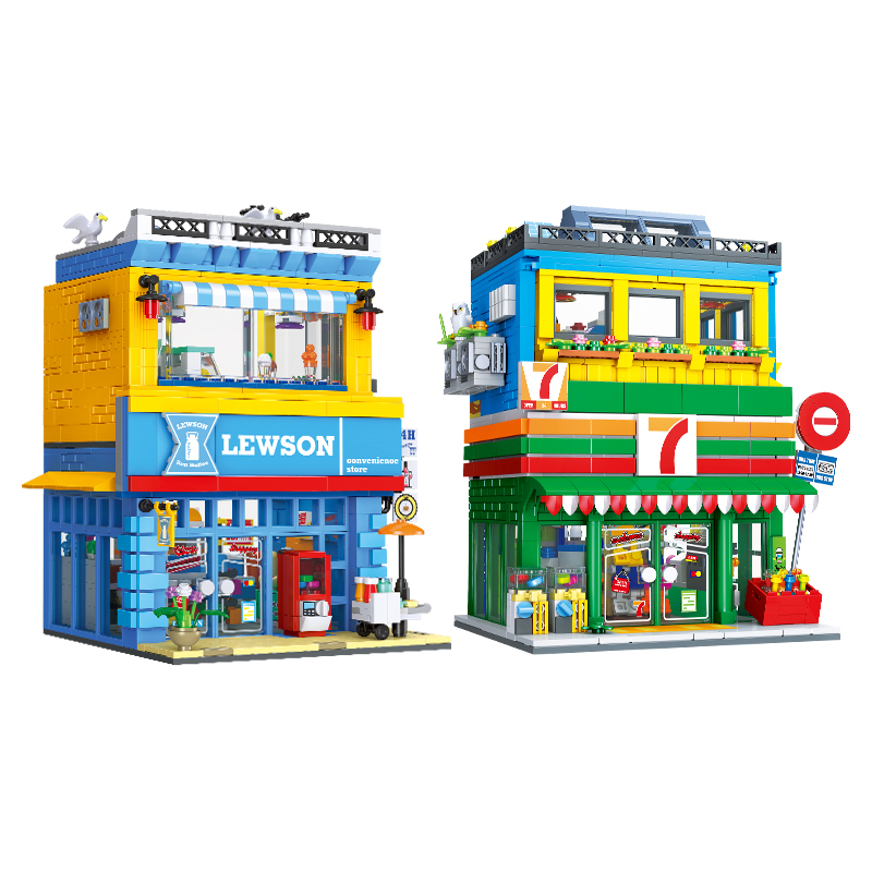 Kids Toys Store - 1263+ elementów Ulica z sklepem spożywczym
