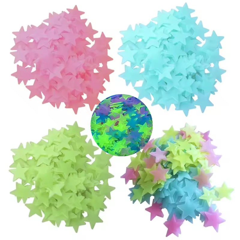 Glow In Dark Stars - Naklejki z gwiazdami świecącymi w ciemności