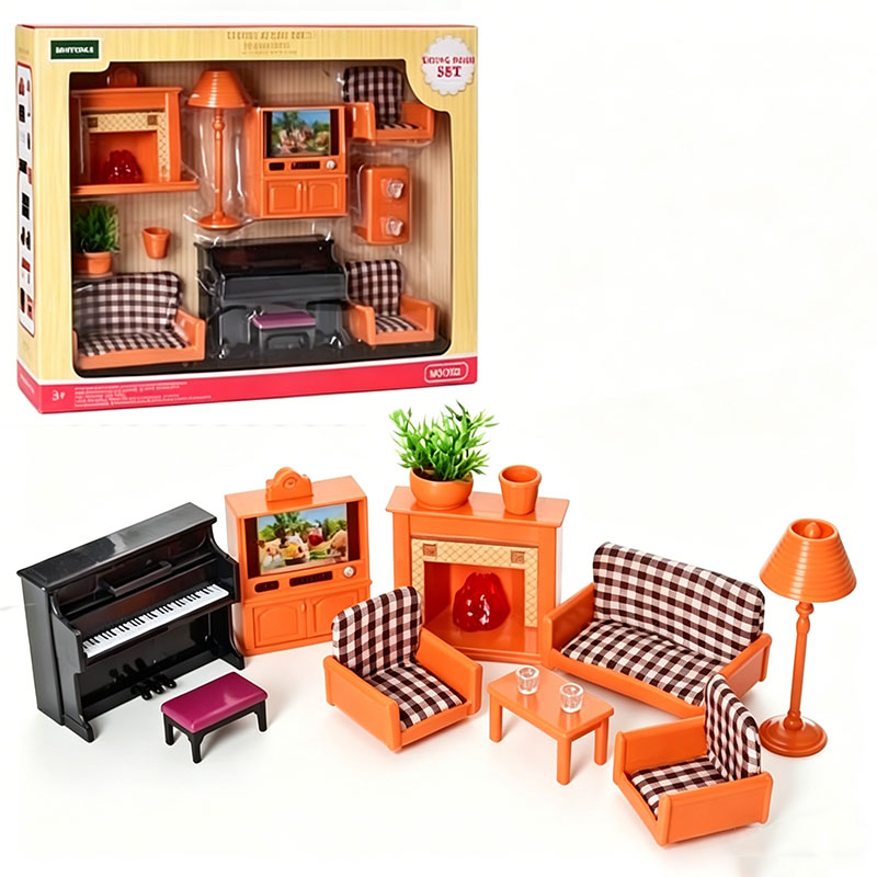 Dollhouse Furniture Set - Zestaw mebli do domku dla lalek