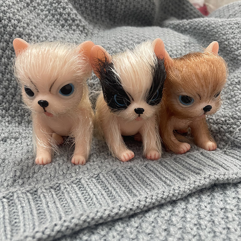 Kids Toys Dog - 5-calowe, silikonowe, urocze mini lalki psów