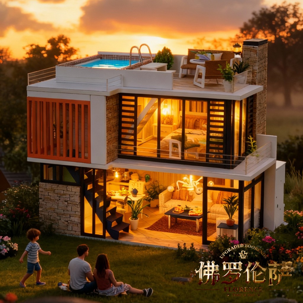 OUZEY Fiorentina Kompletny zes – Dollhouse Furniture Set recenzja i cena
