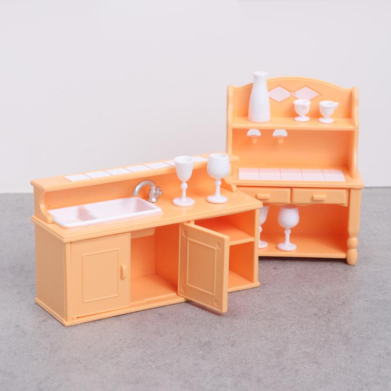 (.) 1 Zestaw Mebli Kuchennych  – Dollhouse Furniture Set recenzja i cena