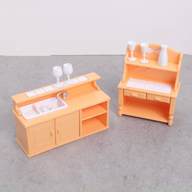 (.) 1 Zestaw Mebli Kuchennych  – Dollhouse Furniture Set recenzja i cena