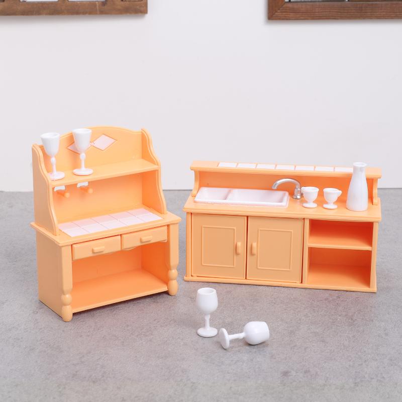 (.) 1 Zestaw Mebli Kuchennych  – Dollhouse Furniture Set recenzja i cena