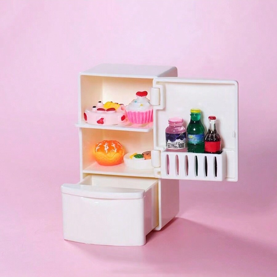 Miniaturowa lodówka do domku d – Dollhouse Furniture Set recenzja i cena