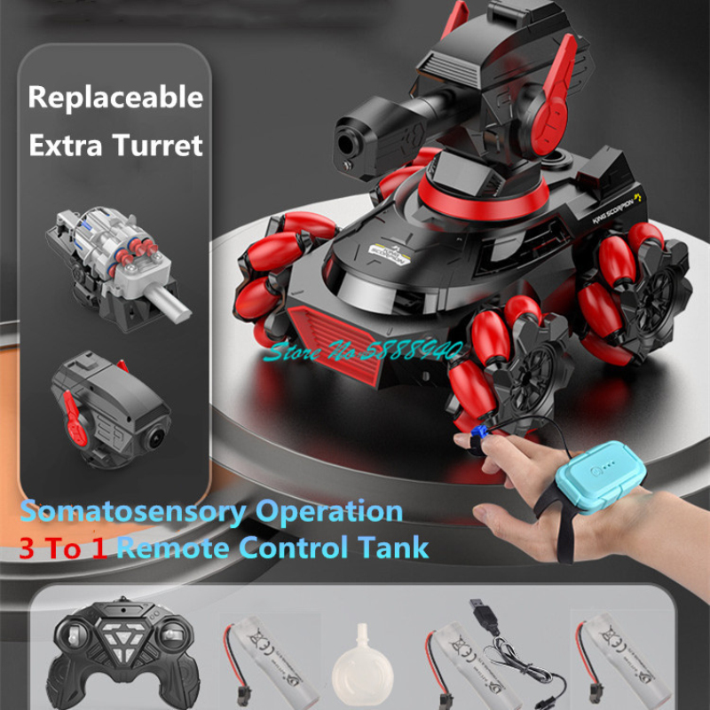 Czołg RC z funkcją strzelania  – Kids Toys Under 50 recenzja i cena